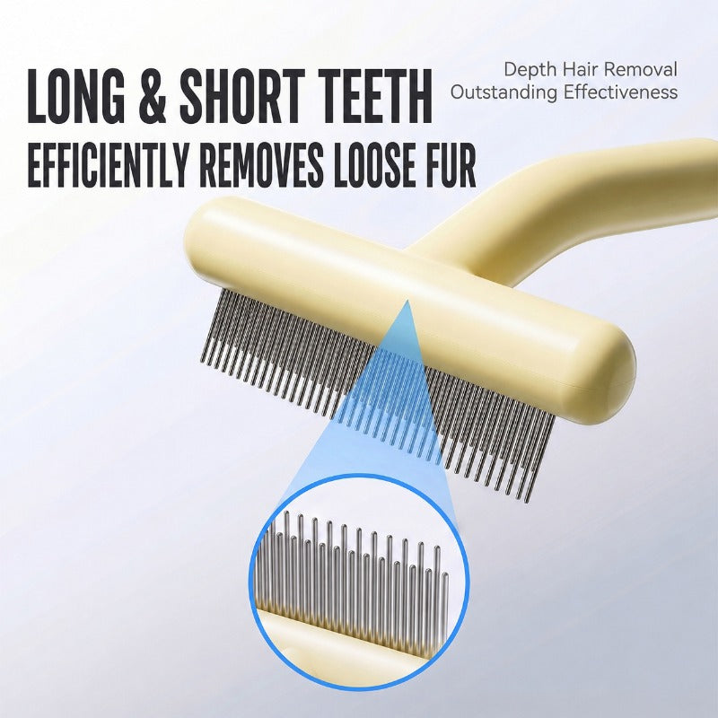 Dual-Layer Undercoat Grooming Rake