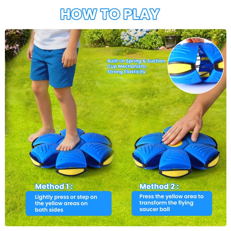 Transforming Saucer-Ball Toy