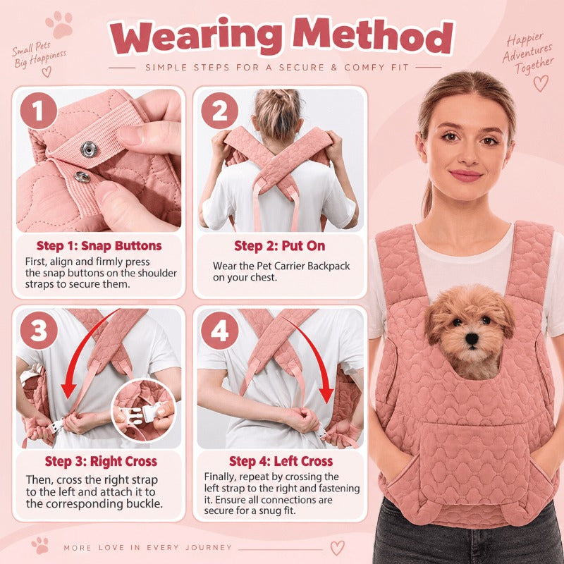 Ergonomic Front Pet Carrier Vest