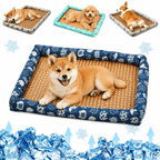 Breathable Rattan Cooling Pet Bed