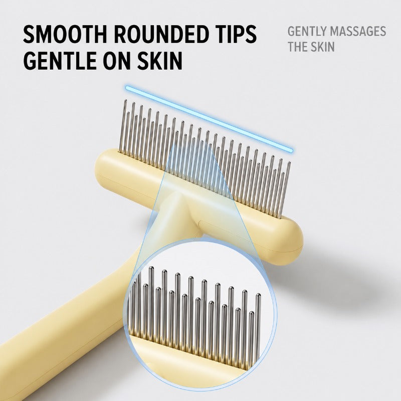 Dual-Layer Undercoat Grooming Rake