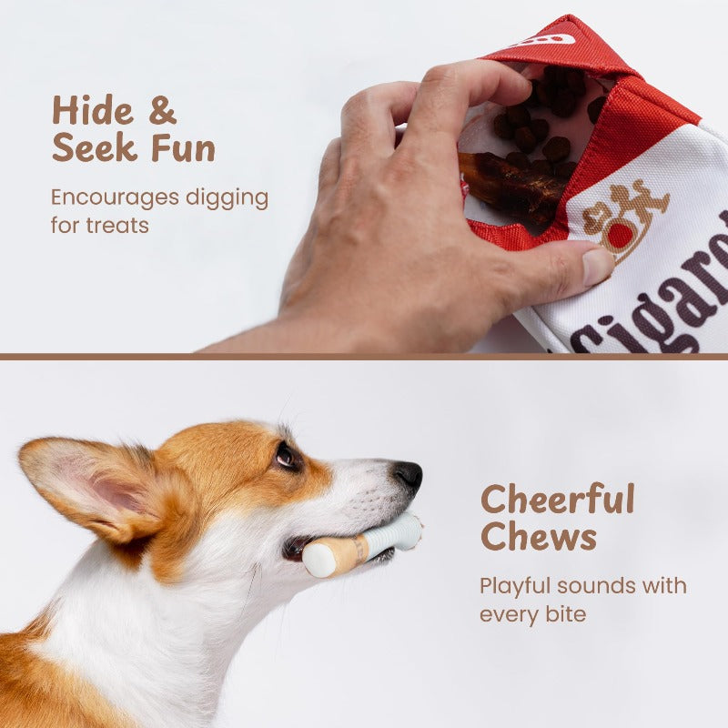 Cuddle Ciggy Plush Cigarette Dog Toy Set
