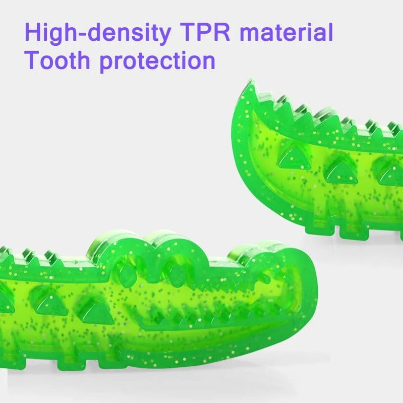 Yopoll Slow-Feed Chew & Fetch Crocodile Dog Toy